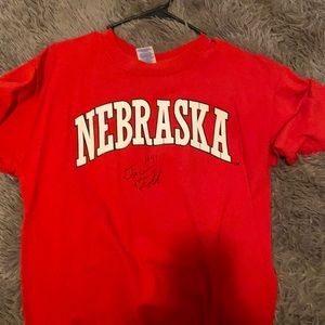 Nebraska signed NFL t-shirt